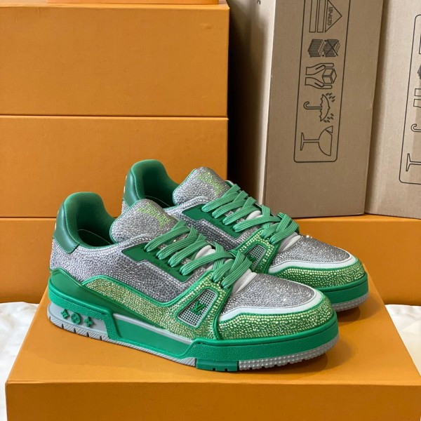 「#144」LOUIS VUITTON Trainer diamond