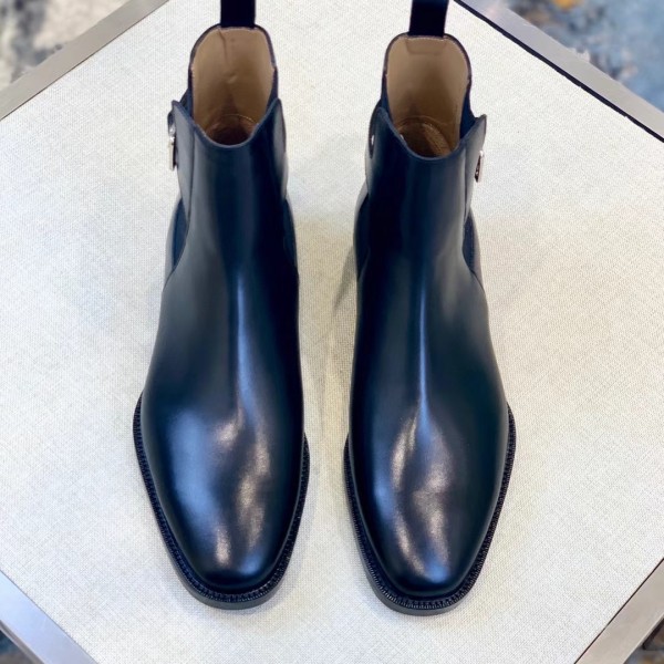 「#849」Hermes leather shoes