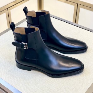 「#849」Hermes leather shoes