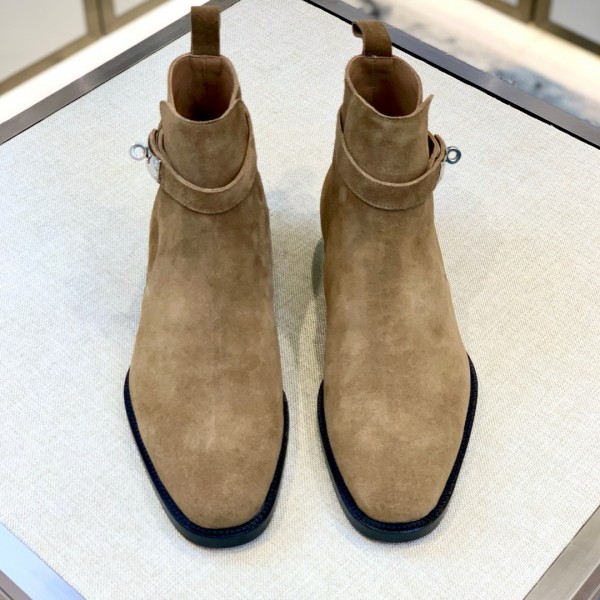 「#851」Hermes leather shoes