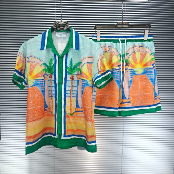 「#16442」CASABLANCA shirt Set;Summer suit