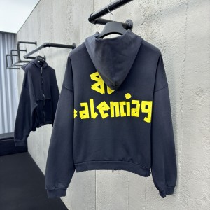 「#1698」Balenciaga hoodie;zipper hoodie