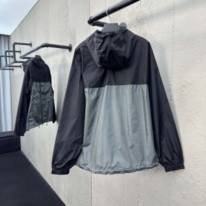 「#2237」Prada hoodie; zipper hoodie 