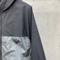「#2237」Prada hoodie; zipper hoodie 