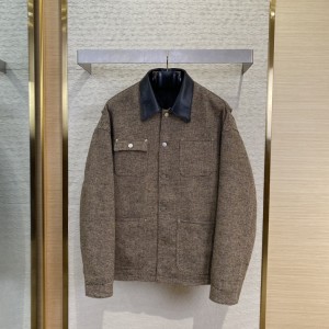 「#9620」Prada jacket; Genuine leather; Customized