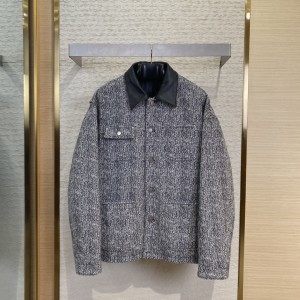 「#9621」Prada jacket; Genuine leather; Customized