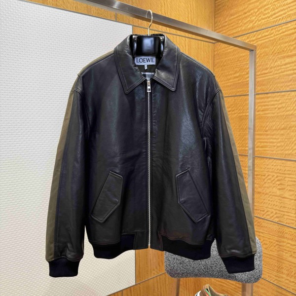 「#12785」Loewe jacket; Genuine leather; Customized