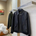 「#12787」Loewe jacket; Genuine leather; Customized