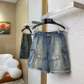 「#13644」Balenciaga jeans; Removable jeans; shorts
