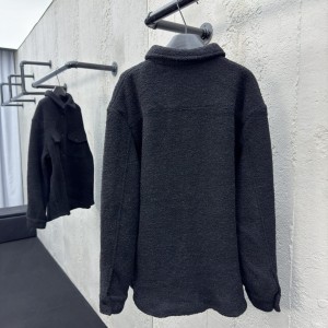 「#3214」YSL jacket; sweater; fleece-lined jacket